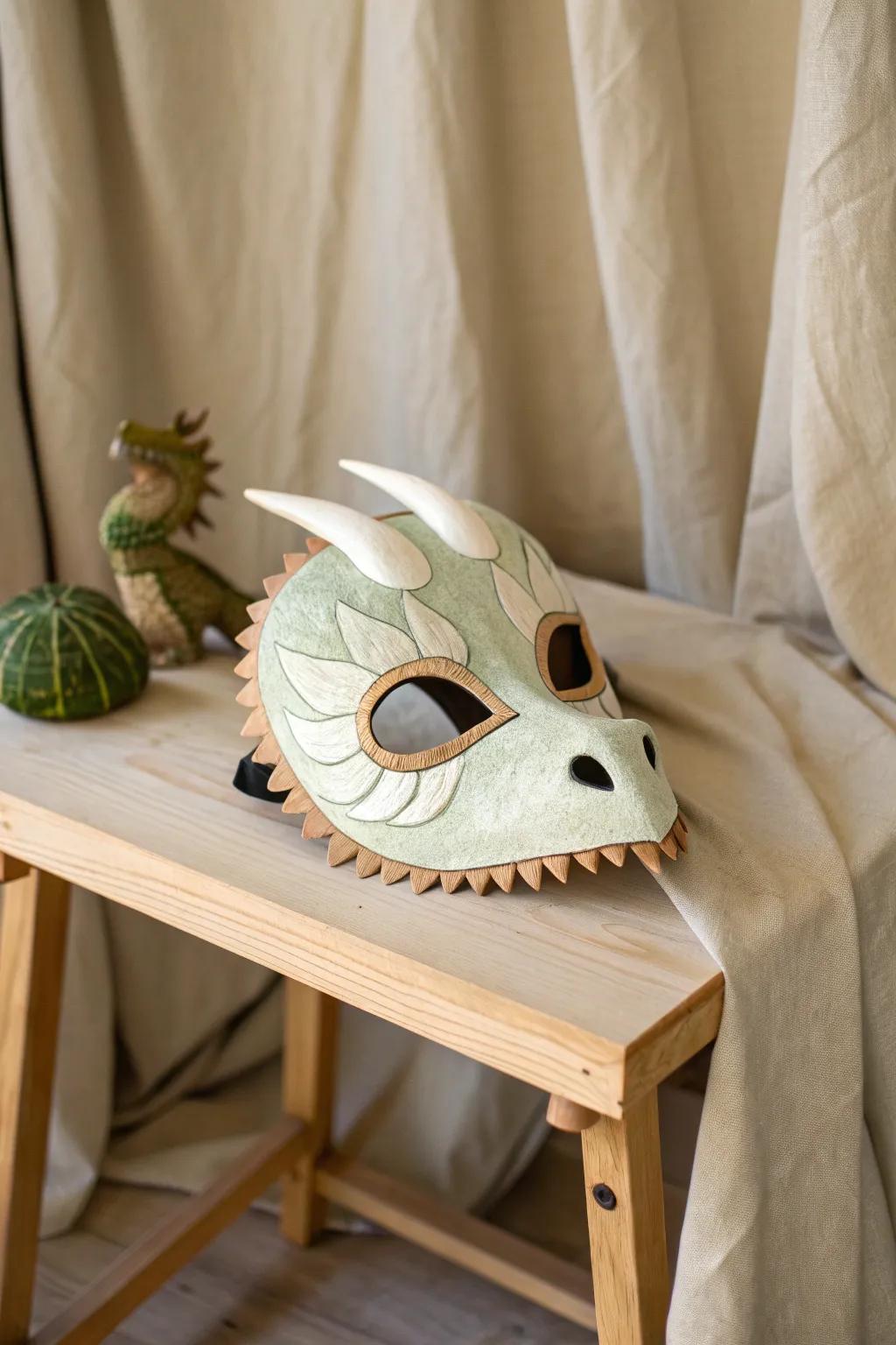 Explore the world of dinosaurs with our Carnivore vs. Herbivore mask - a perfect blend of education and minimalist design.