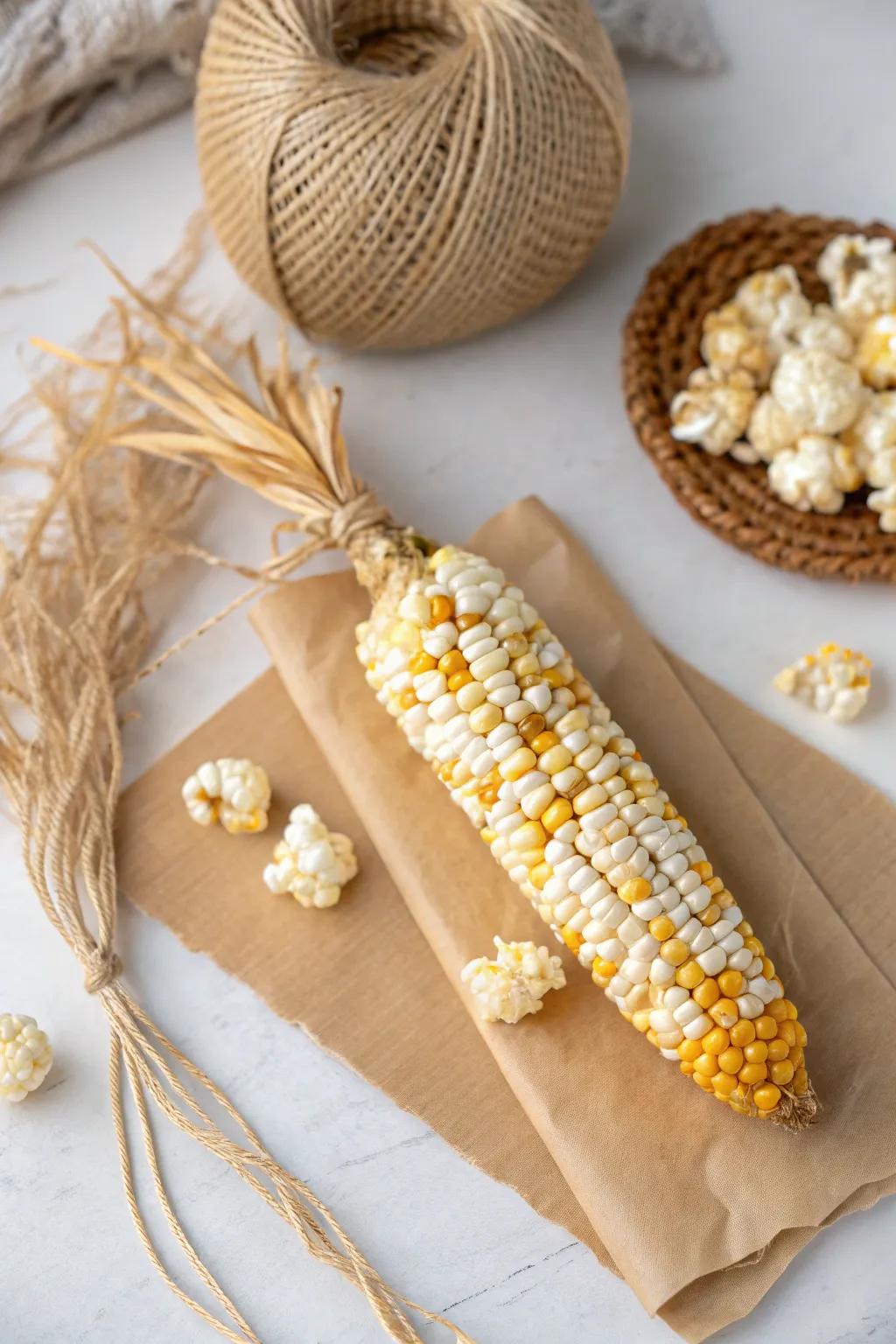 Crafting with Nature: Simple Joys of Popcorn Kernel Corn 🌽✨