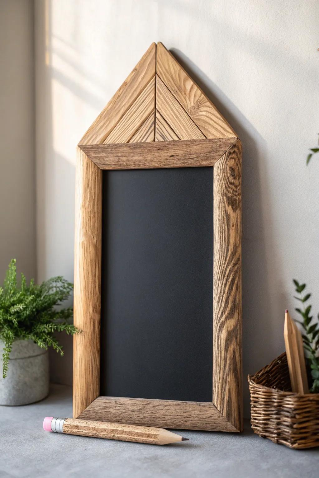 Embrace the charm of simplicity with this pencil-perfect school board.