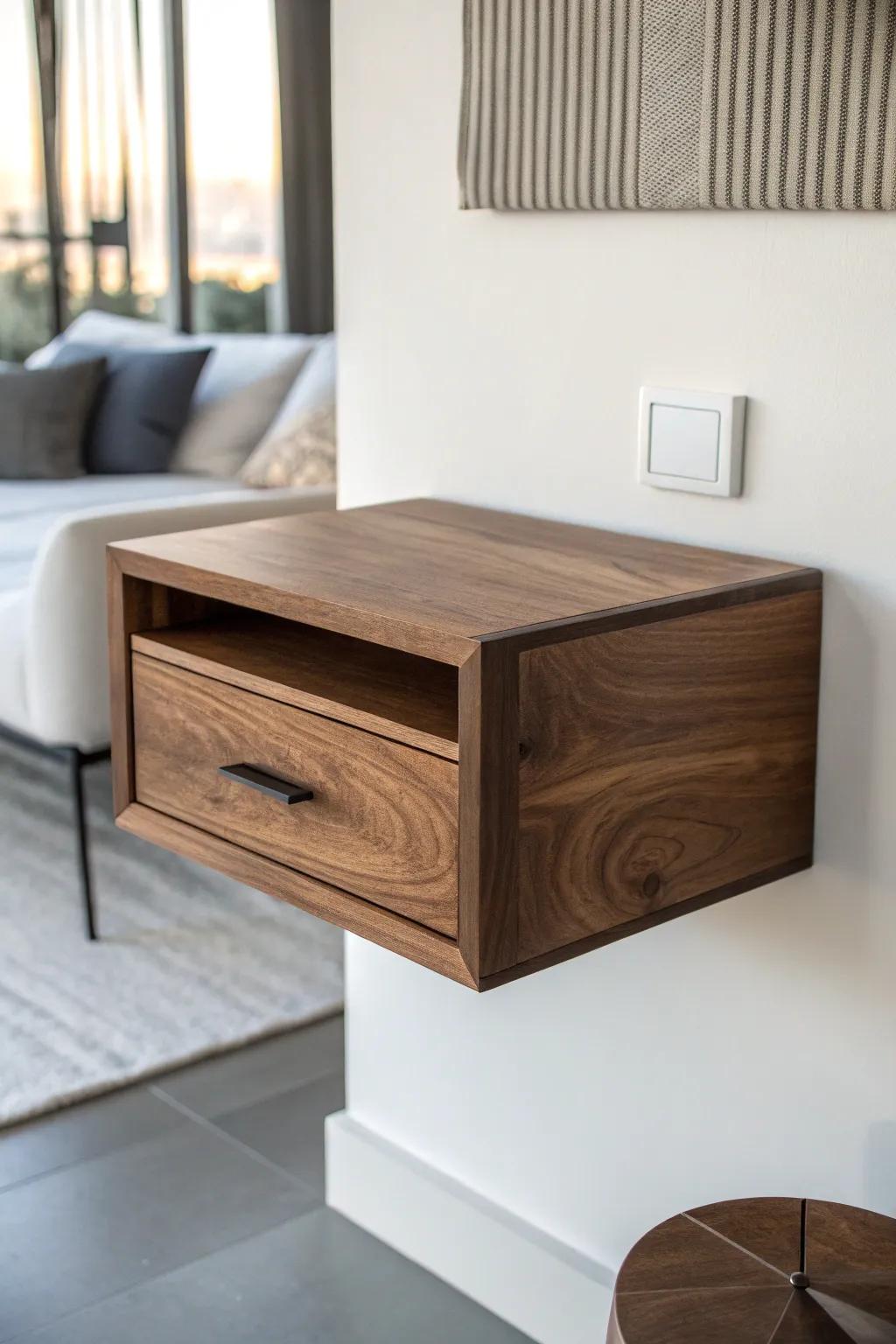Elevate your space with floating furniture: Where craftsmanship meets contemporary design.