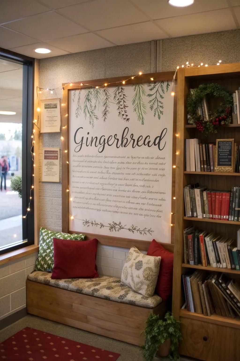 Add literary charm with seasonal quotes and poems.
