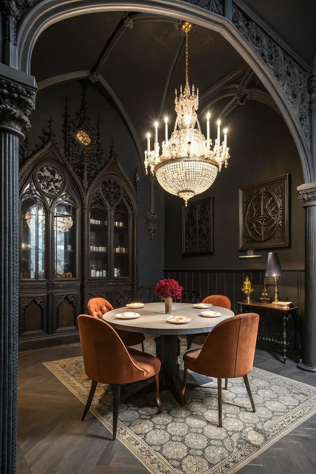 A modern twist on Gothic style, blending the old with the new.