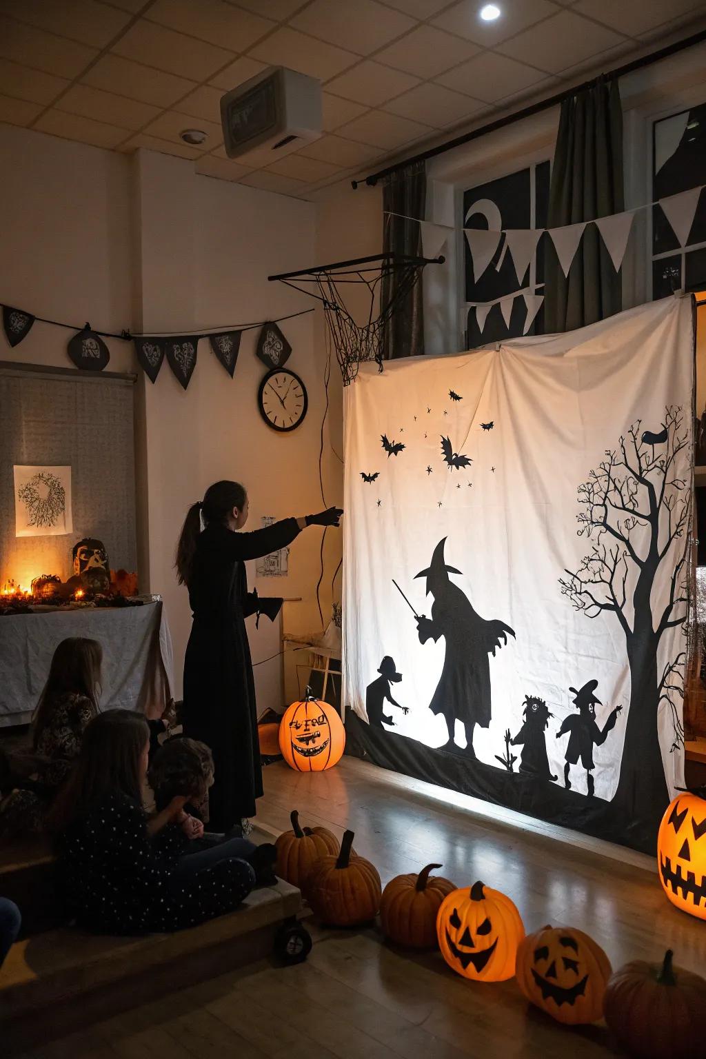 Captivate with a spooky shadow puppet show.