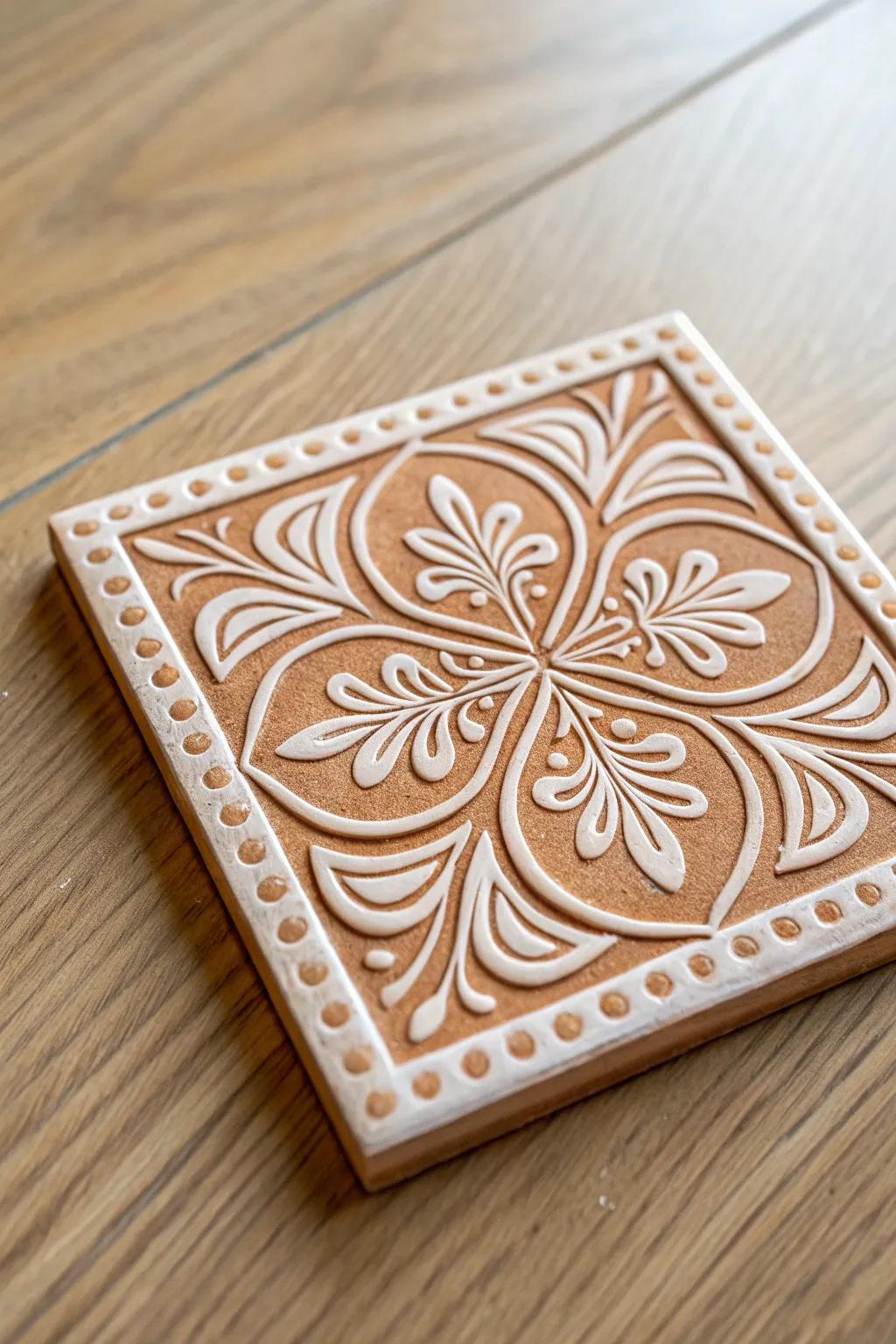 Transform your space with the elegance of handcrafted decorative tiles. Embrace simplicity and style.