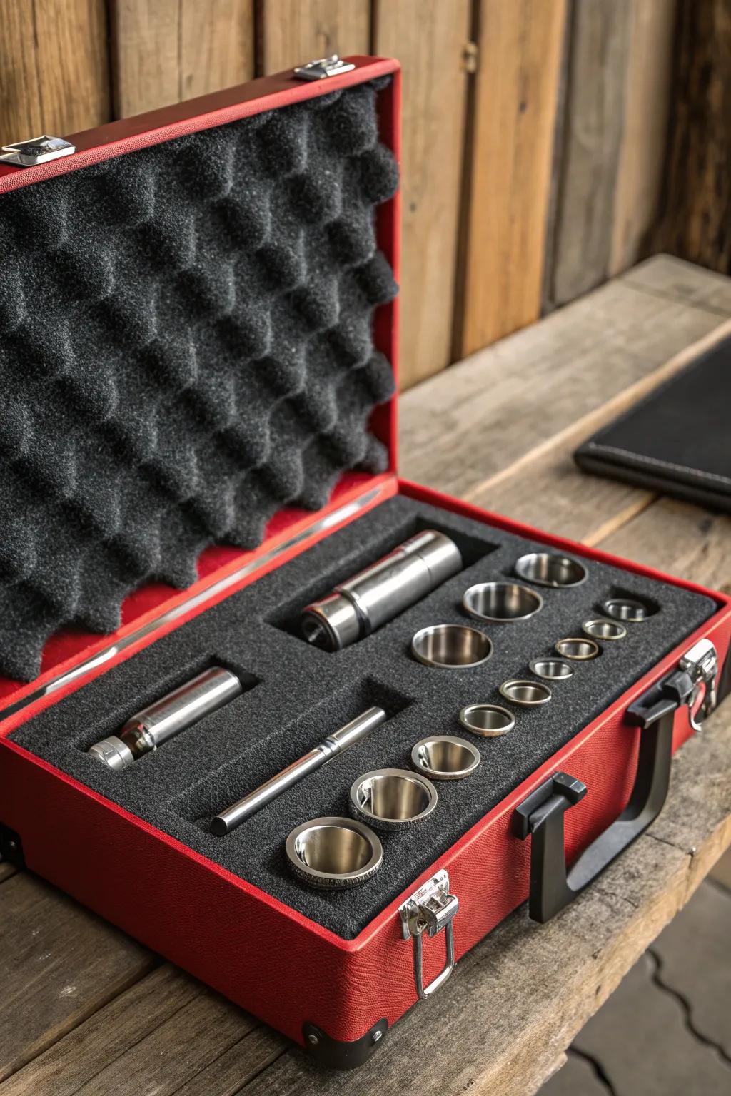 Elevate your toolbox game with custom foam imprints for perfect tool organization.