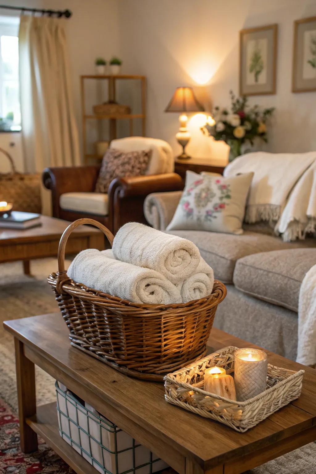 Warm blankets for added comfort during game night.