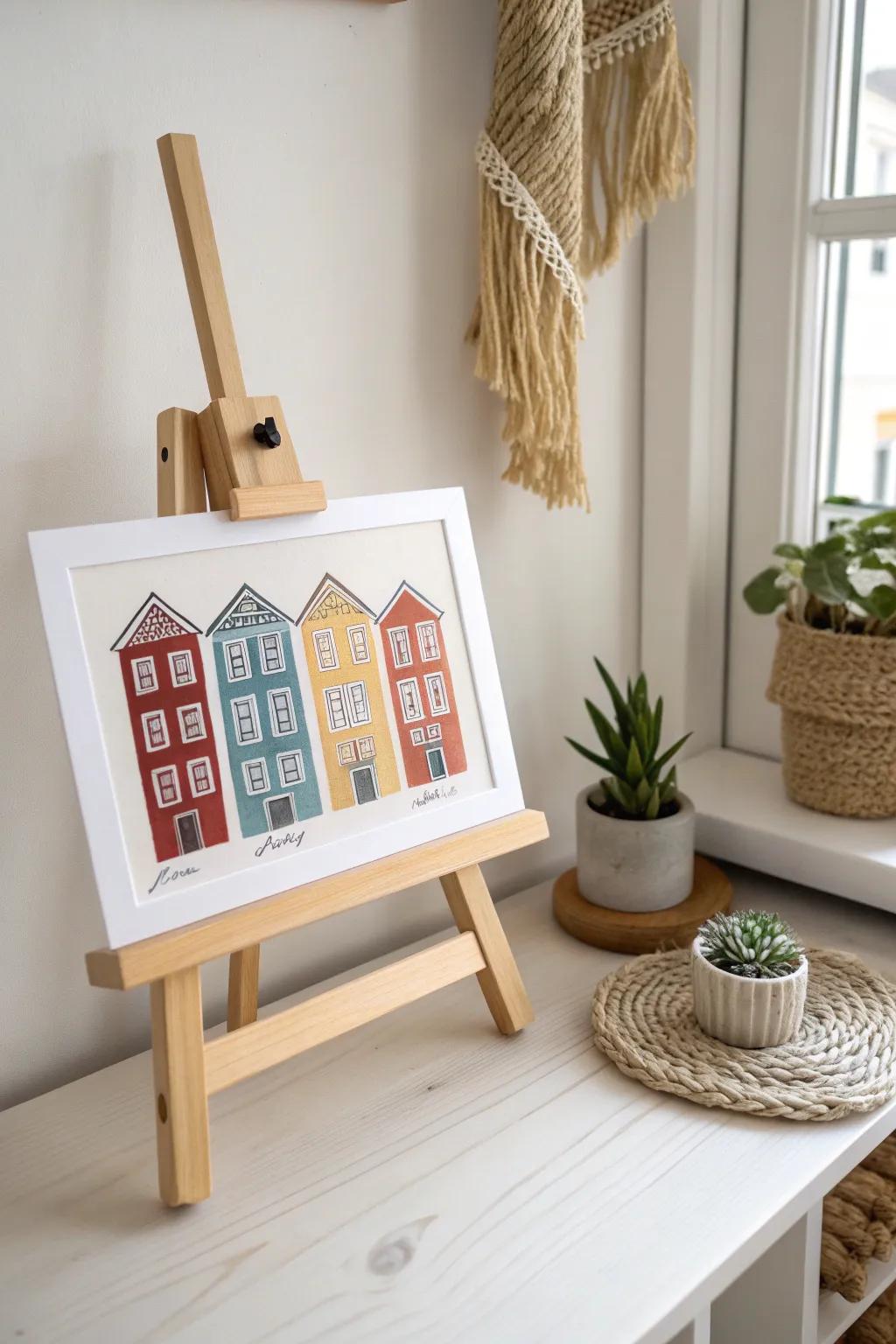 Capture the essence of Cinque Terre with handcrafted simplicity. 🌿🎨 #ItalianCrafts #MinimalistArt