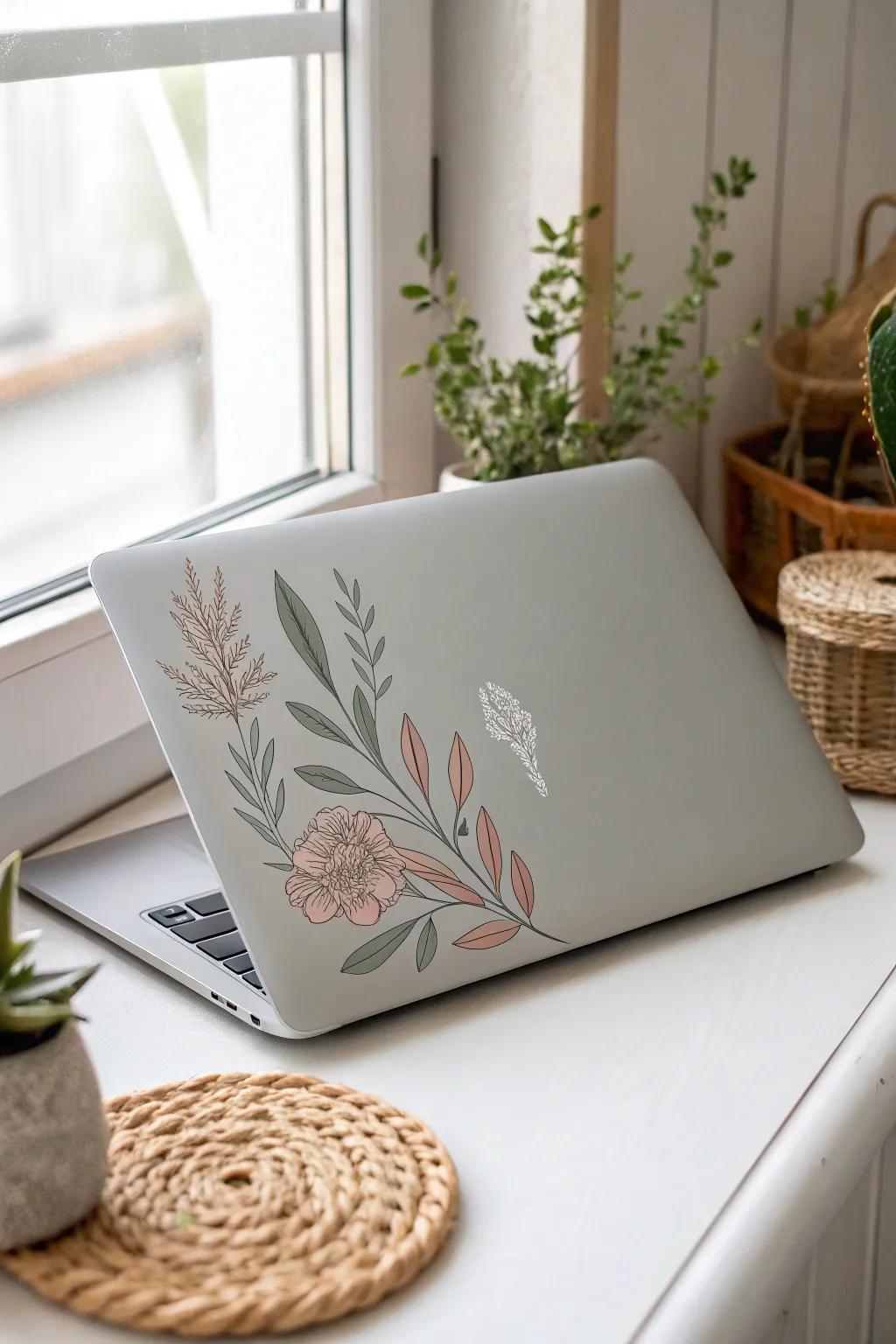 Add a touch of personal elegance to your tech with handcrafted DIY stickers.