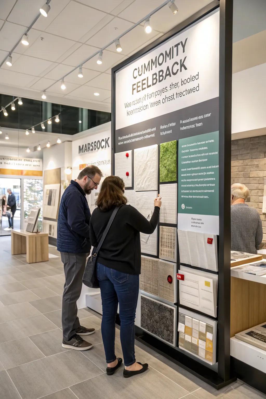 Community feedback incorporated into the showroom design.