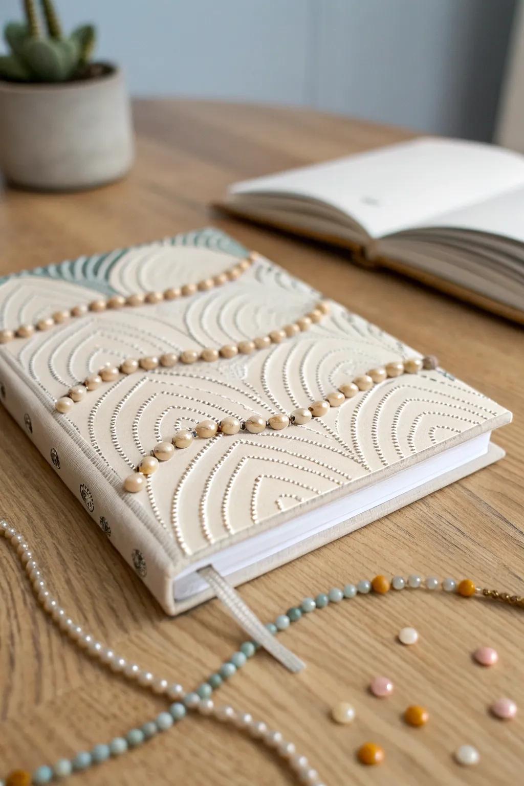 Elevate your notebook game with tactile 3D embellishments for a blend of simplicity and artistry.