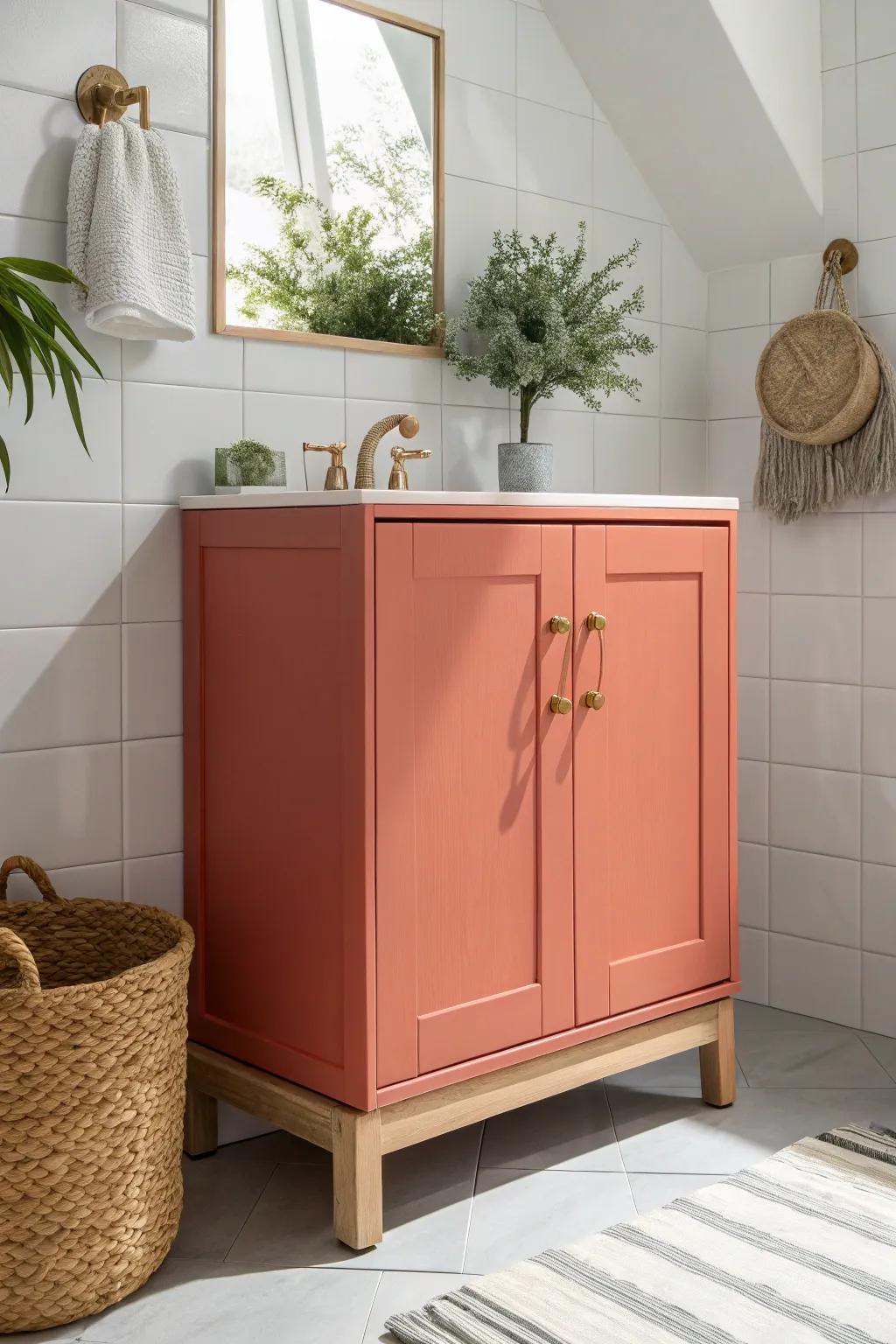 Bold & Beautiful: Transform your bathroom with a splash of daring coral!