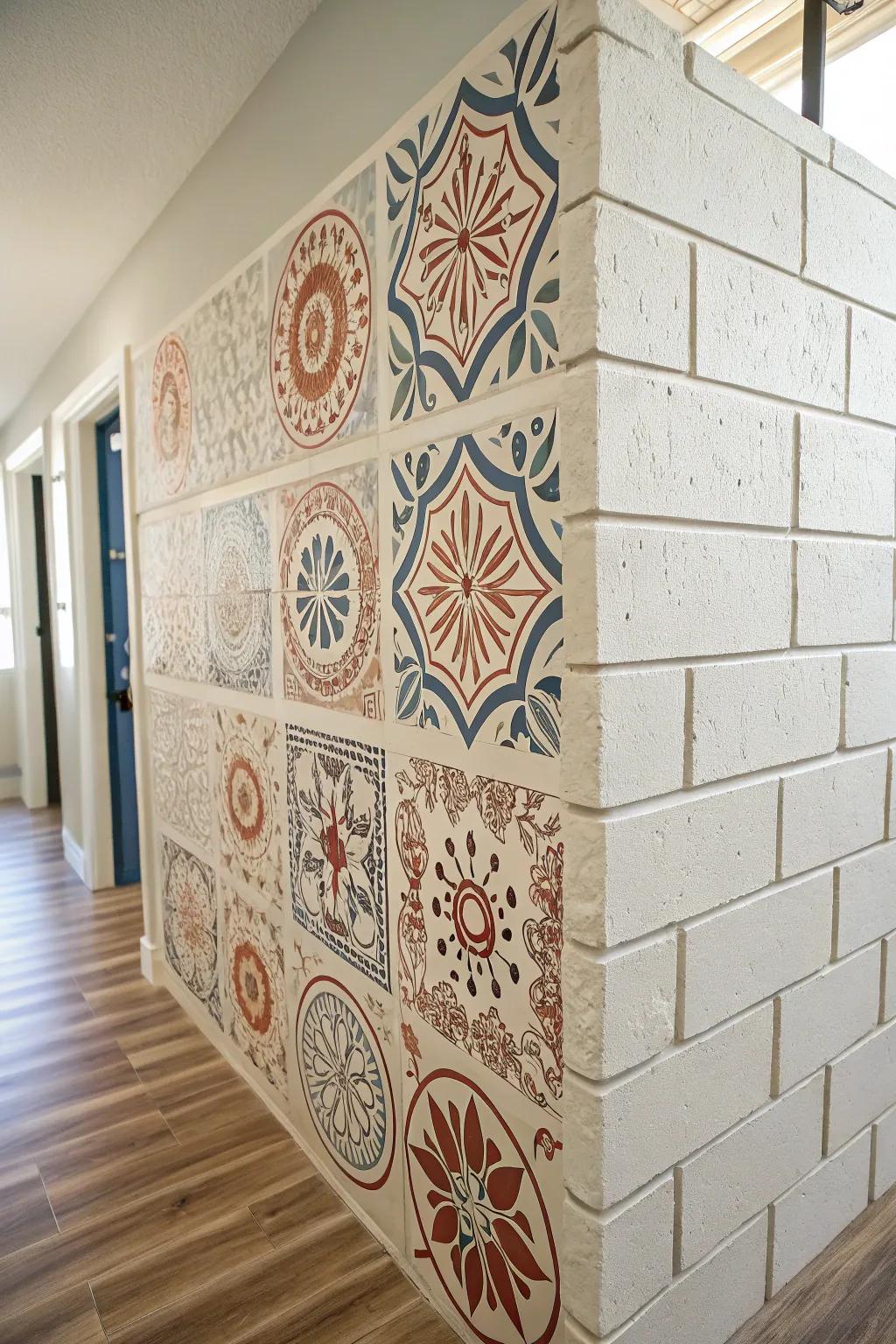 Transform your space with Moroccan-inspired patterns for a touch of exotic elegance.