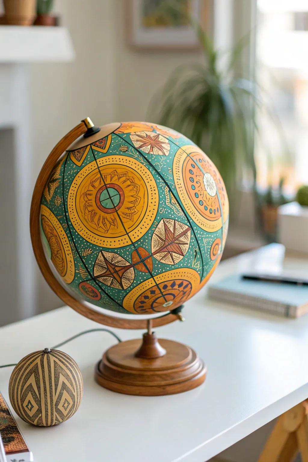 Revive your space with a retro globe that's both a statement piece and a conversation starter.