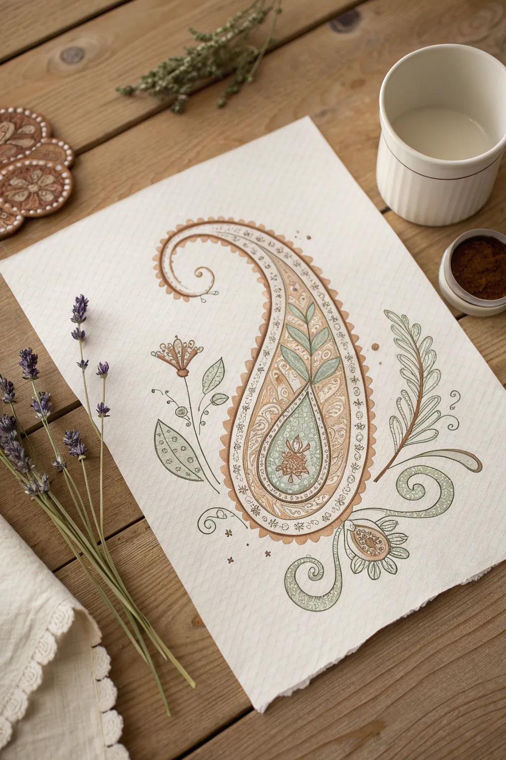 Explore the timeless elegance of paisley patterns—where sophistication meets simplicity.