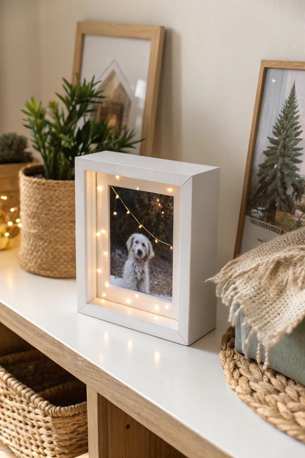 Illuminate cherished memories with a touch of minimalist elegance.