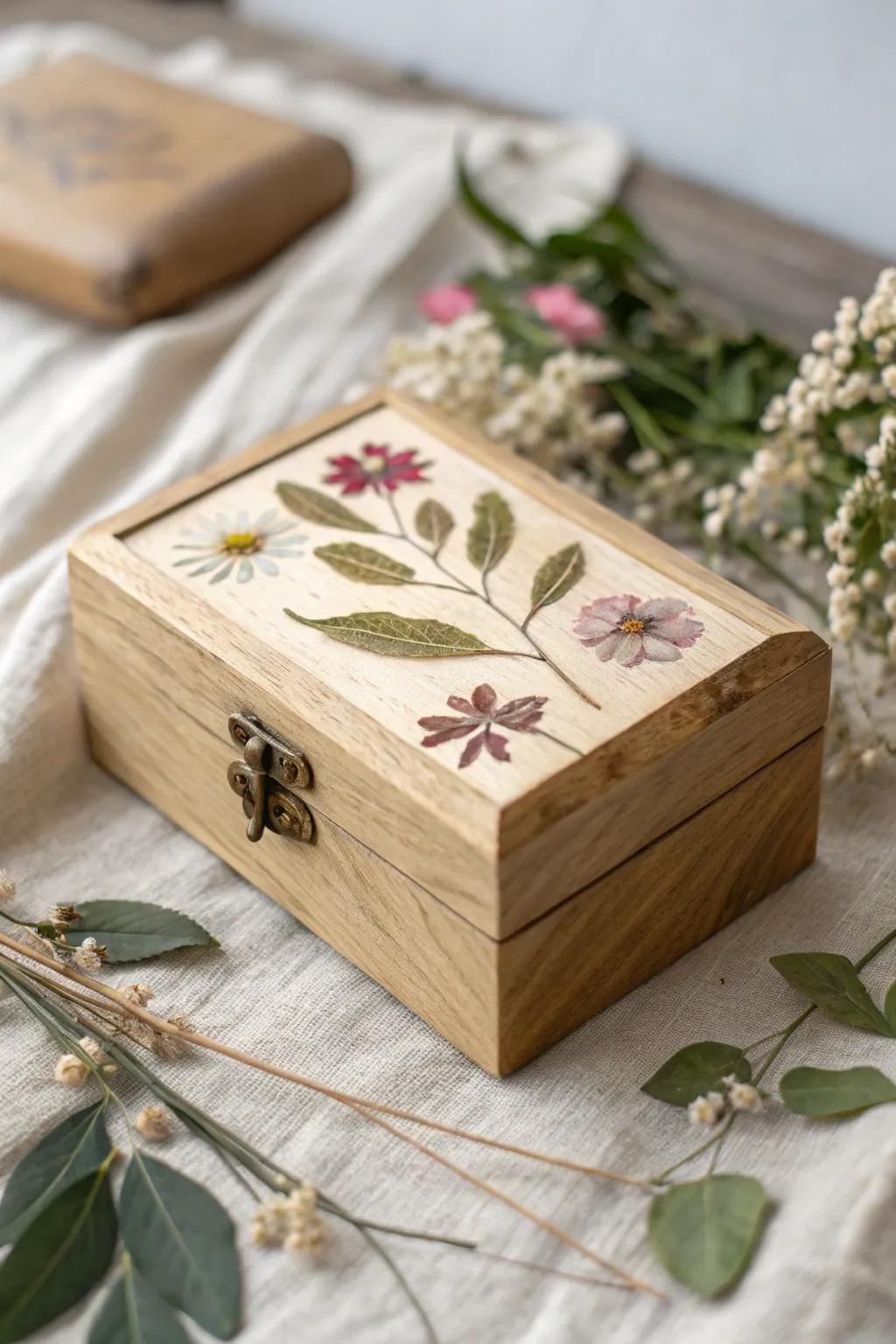 Embrace tranquility with a nature-inspired prayer box, where simplicity meets natural elegance.