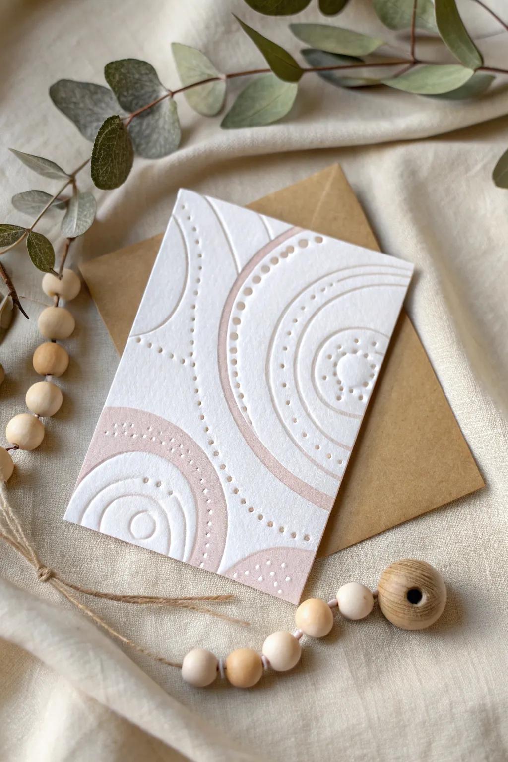 Elevate your festive greetings with the artistic charm of puffy paint designs.