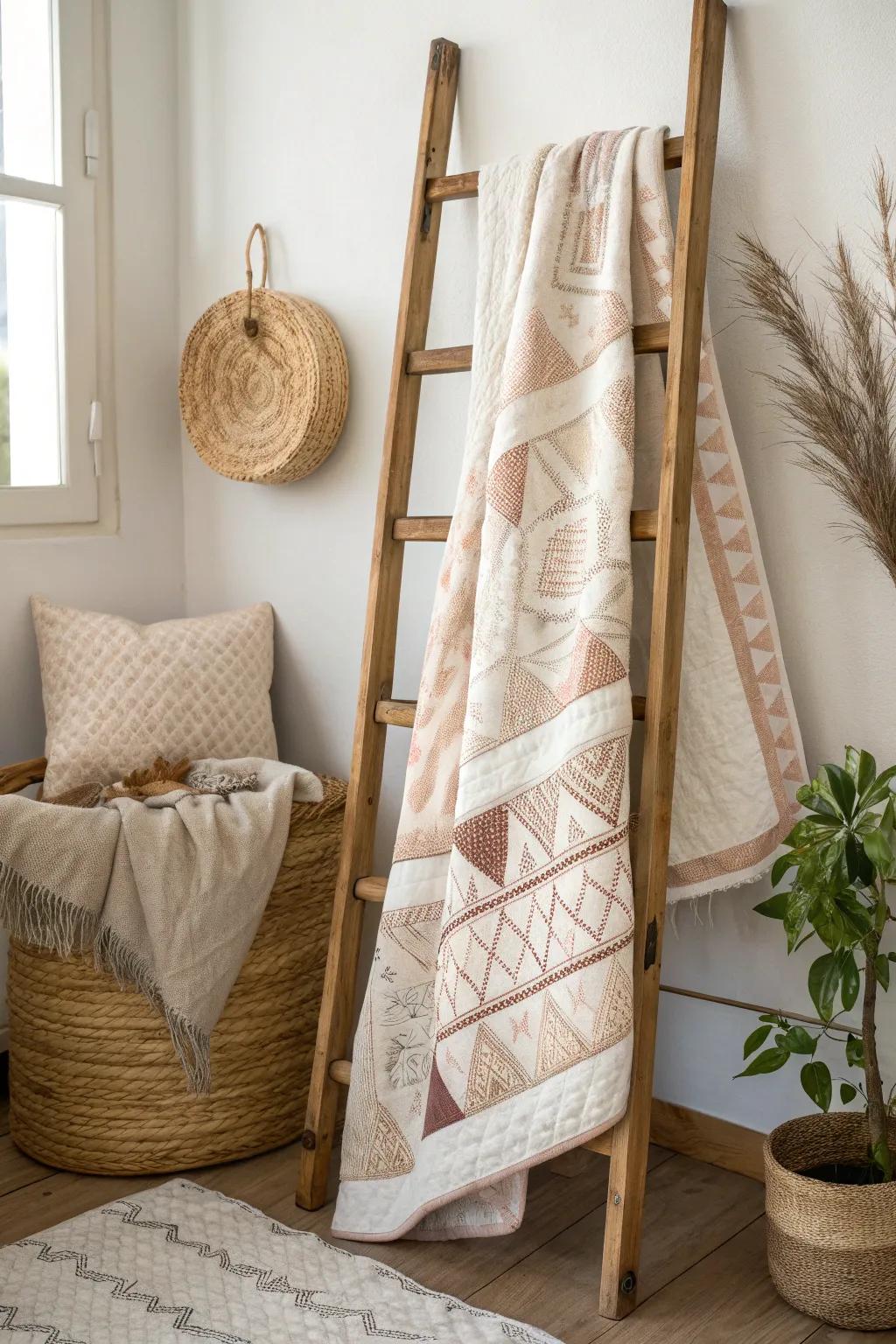 Wrap yourself in the beauty of sustainable craftsmanship with our eco-friendly quilt.