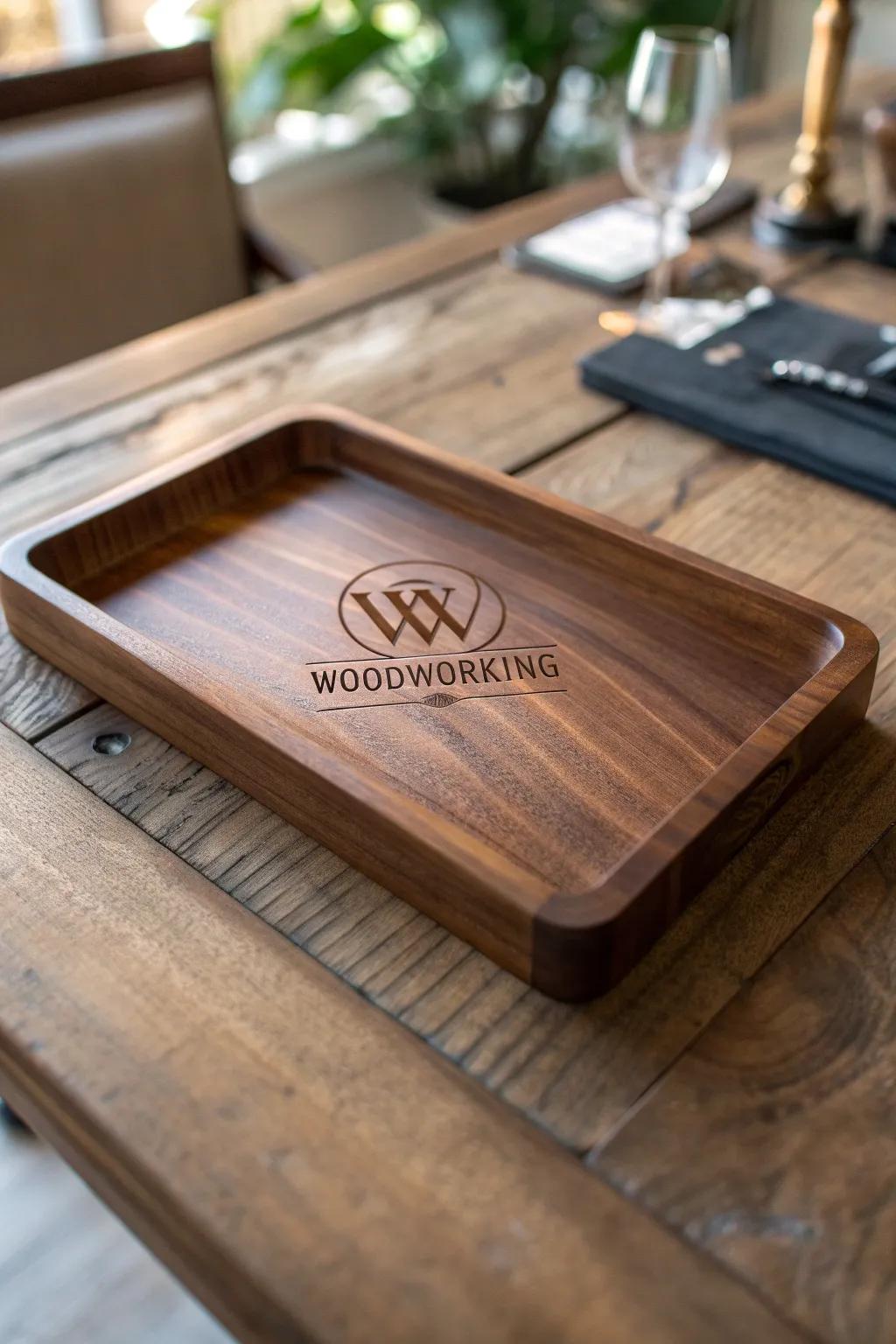 Elevate your style with a personalized touch - a monogrammed rolling tray that speaks to craftsmanship and elegance.