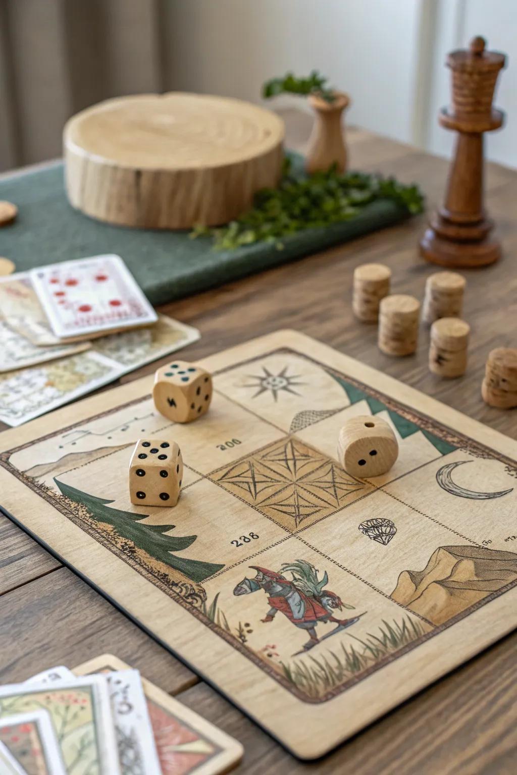 Embark on a magical journey with this handcrafted fantasy board game, where simplicity meets imagination.