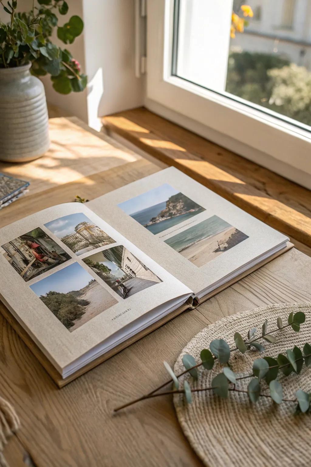 Capture your journey in a stunning photo book that whispers tales of adventure and elegance.