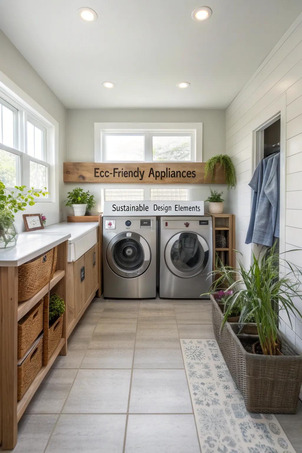 Eco-friendly features are both stylish and sustainable.