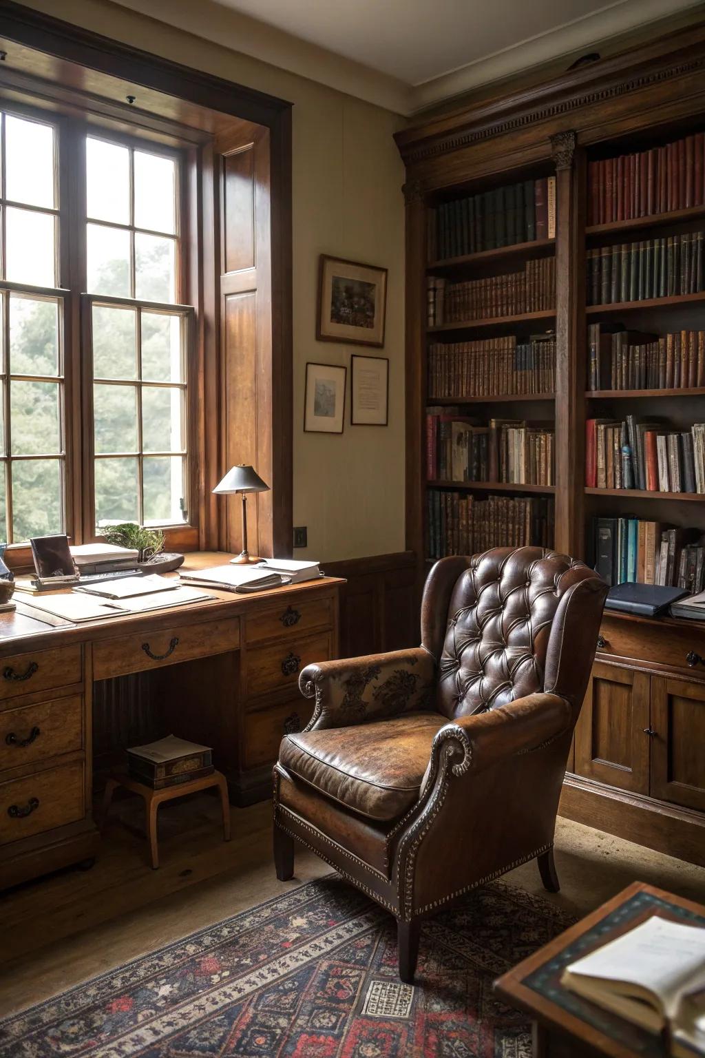 A cozy reading nook for relaxation and inspiration.