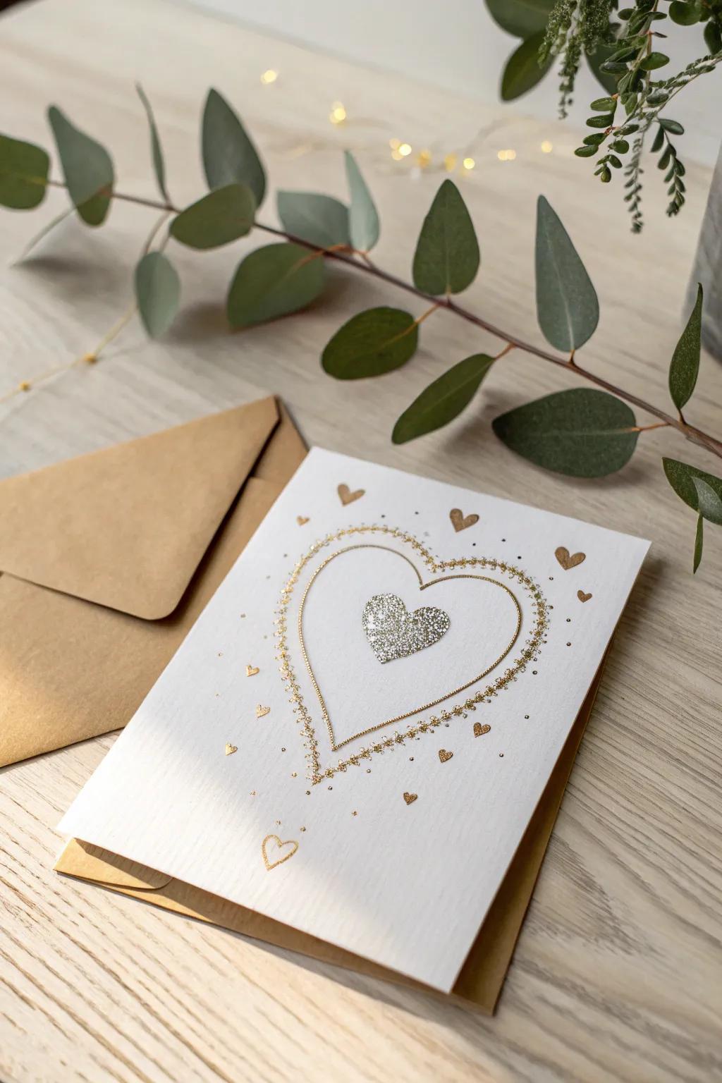 Add a touch of sparkle to your Valentine's Day with minimalist elegance and a dash of glam!