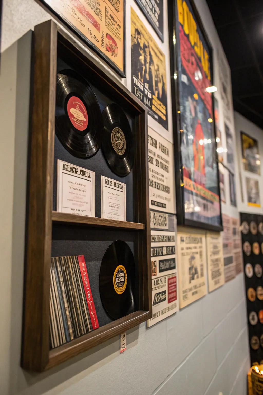 Let your love for music shine with a thematic shadow box.