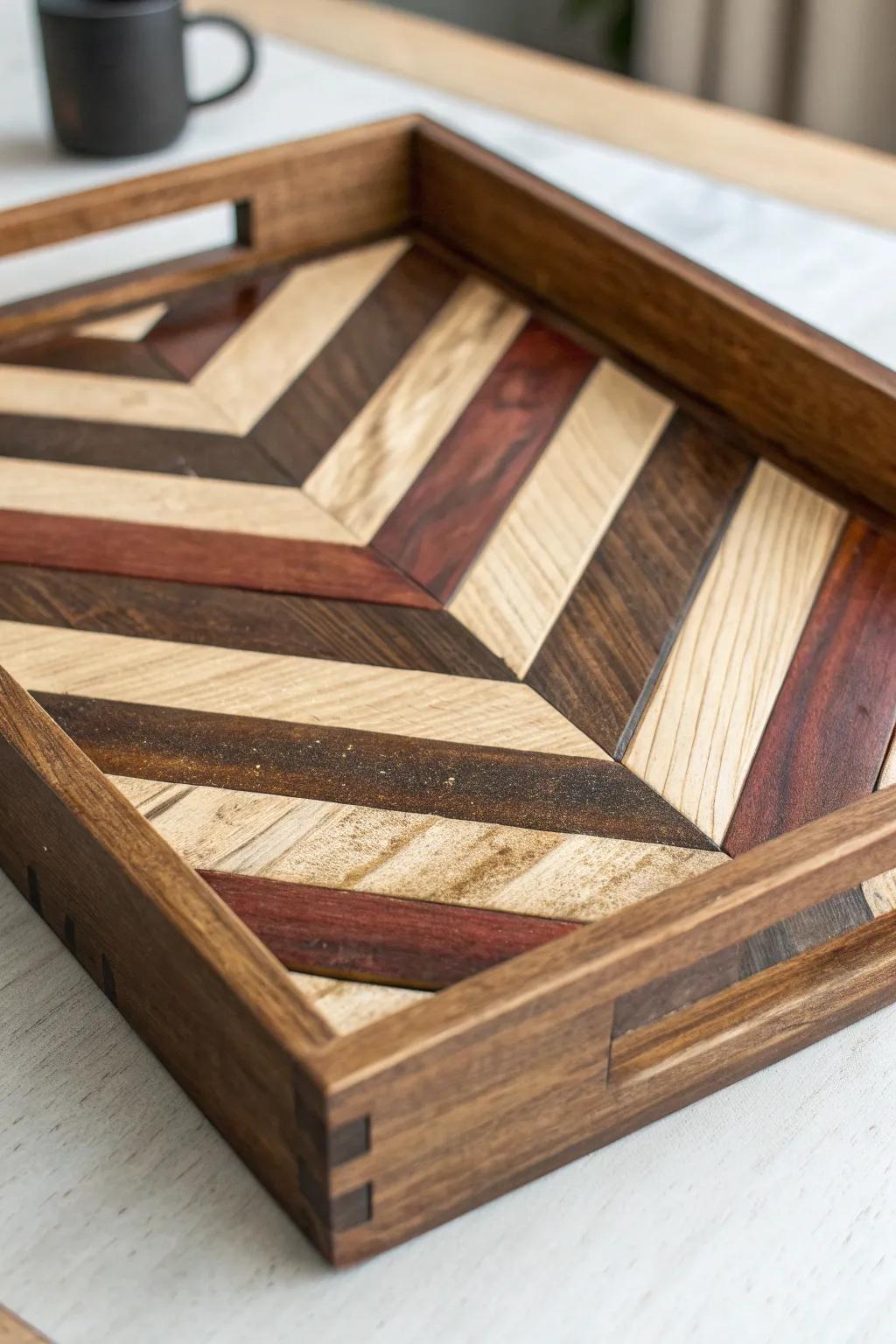 Master the Art of Patterns: Elevate your woodwork with stunning chevron designs.