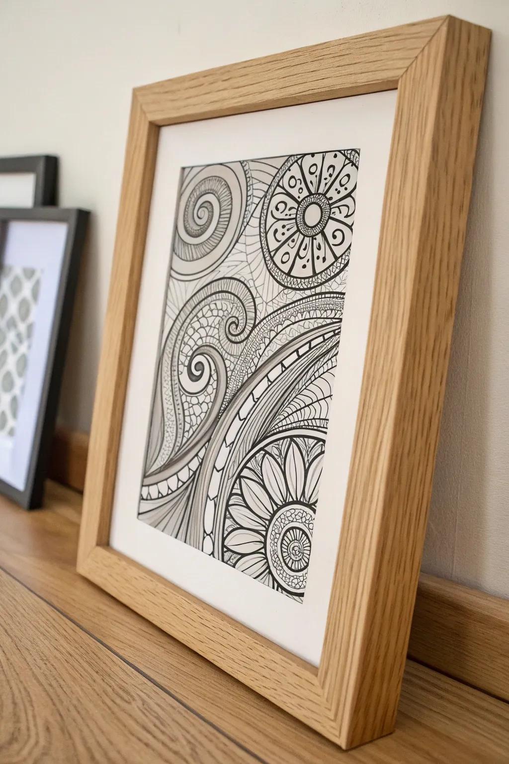 Elevate your space with the timeless beauty of zentangle art—where simplicity meets intricate design.