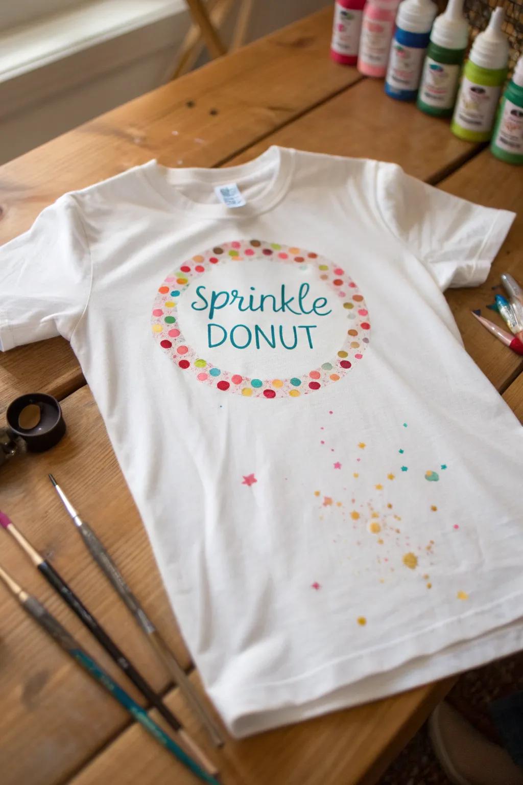 Craft your style: A sprinkle donut masterpiece for the 100th day.