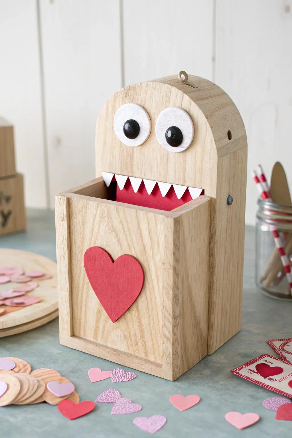 Embrace the playful side of Valentine's Day with this cheeky monster card holder, where simplicity meets creativity!