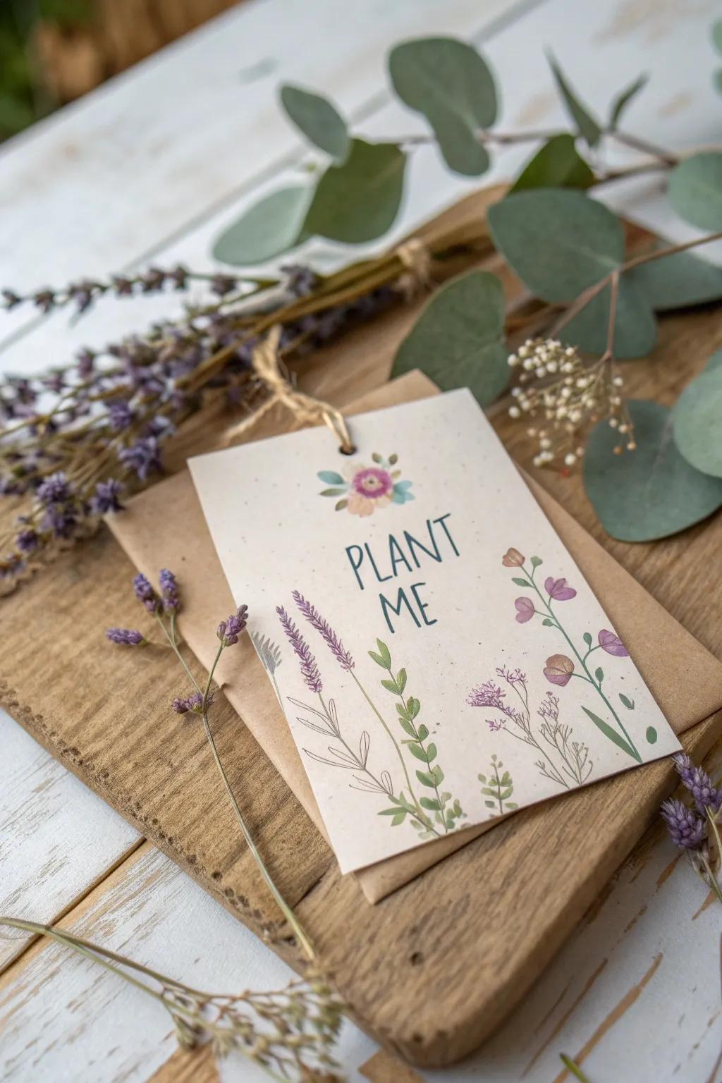Celebrate her special day with a card that's as thoughtful as it is beautiful. 🌿 #EcoFriendlyGifts #MinimalistDesign