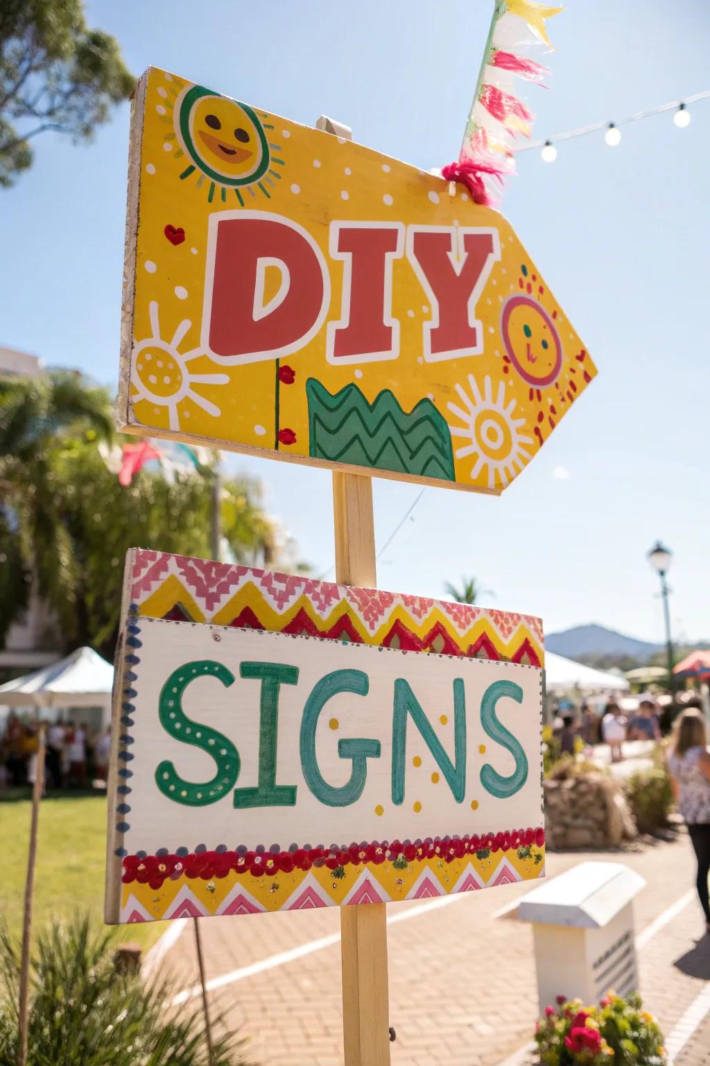 A collection of DIY Brazilian signs that add a personal and playful touch to home decor.