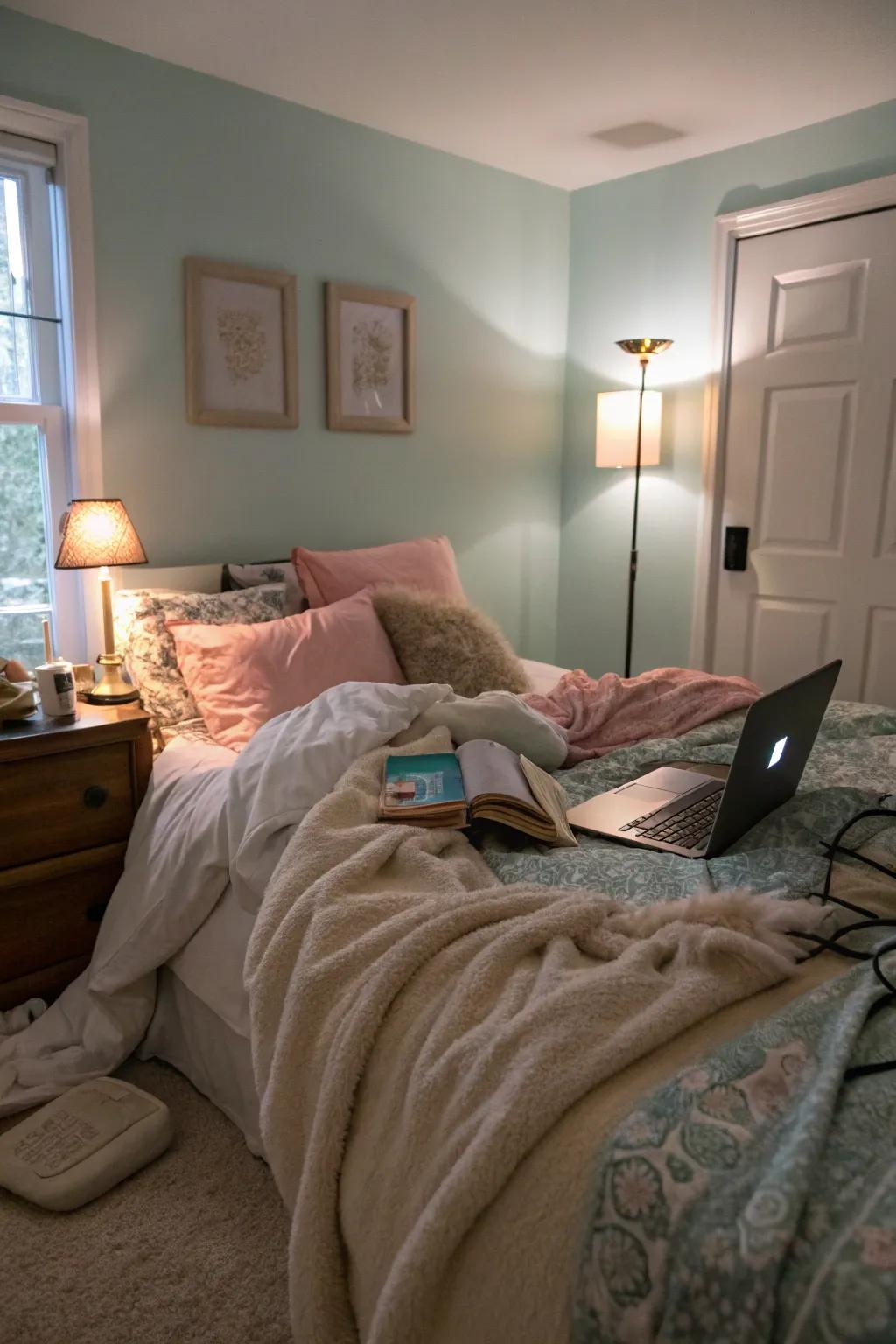 A digital detox zone promotes better sleep and relaxation.