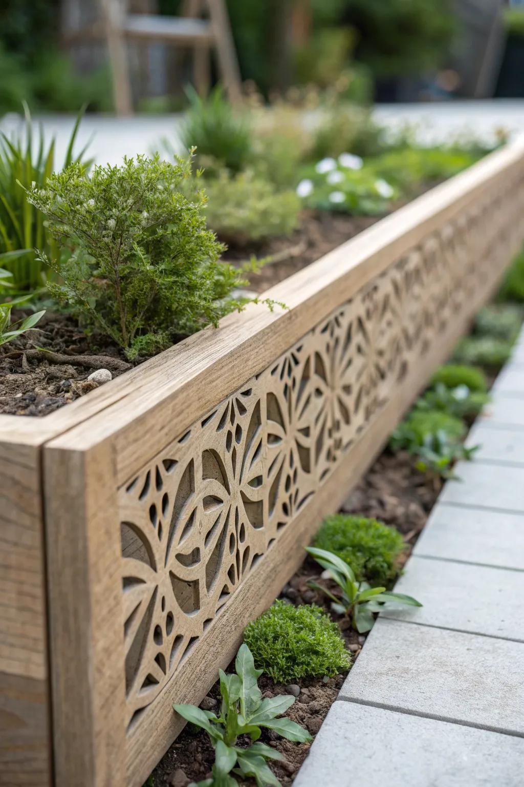 Elevate your garden with the elegance of decorative edging panels.