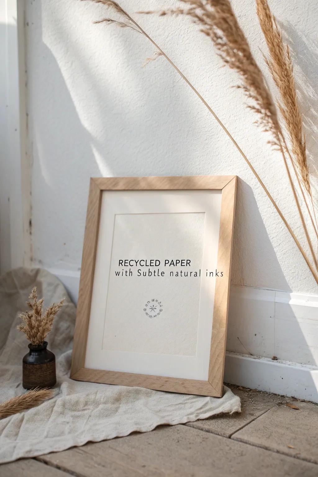 Celebrate sustainably with eco-friendly elegance. 🌿✨ #MinimalistDesign #EcoFriendlyArt