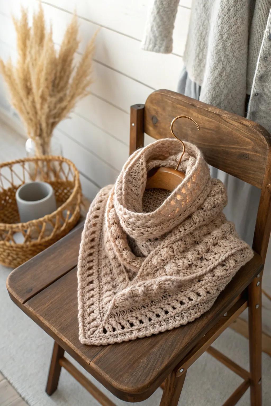 Wrap him in warmth and style with a handcrafted crochet neck warmer. Perfect for those chilly adventures!