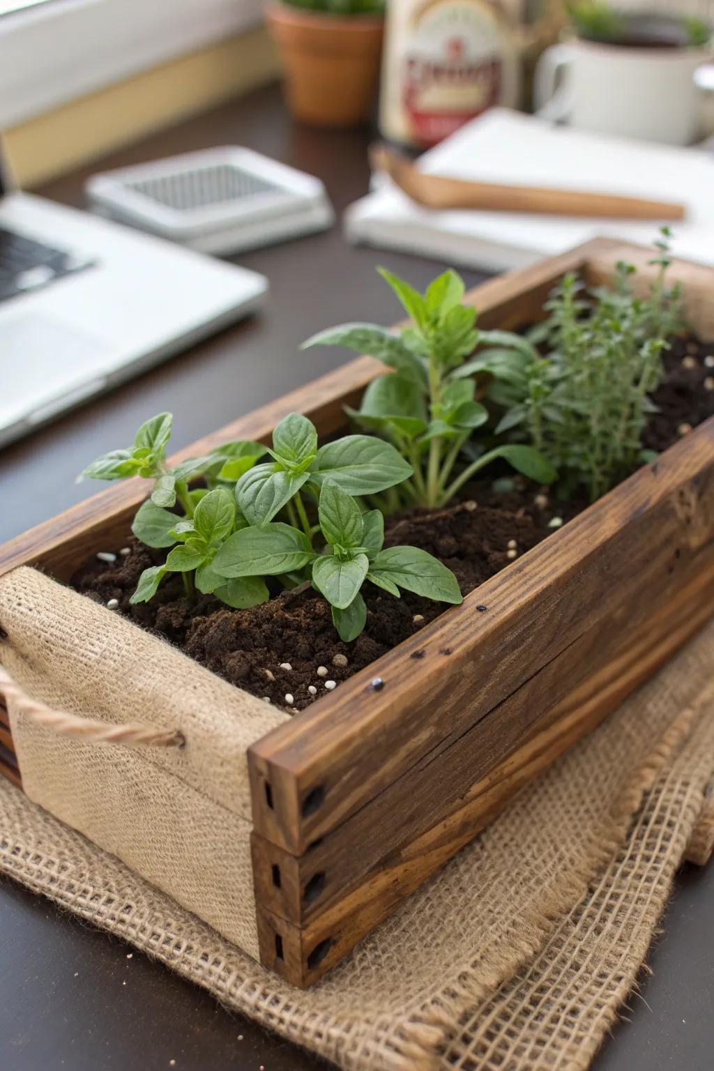 Transform your workspace with this charming DIY desktop garden—where craftsmanship meets nature.