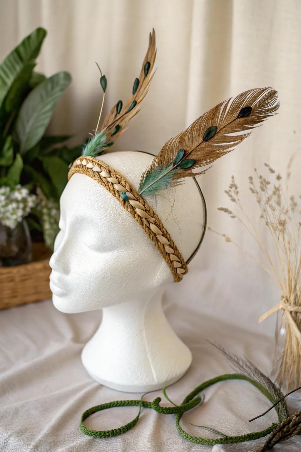 Craft your own universe with this stunning Alien Invader headpiece, where minimalism meets the cosmos.