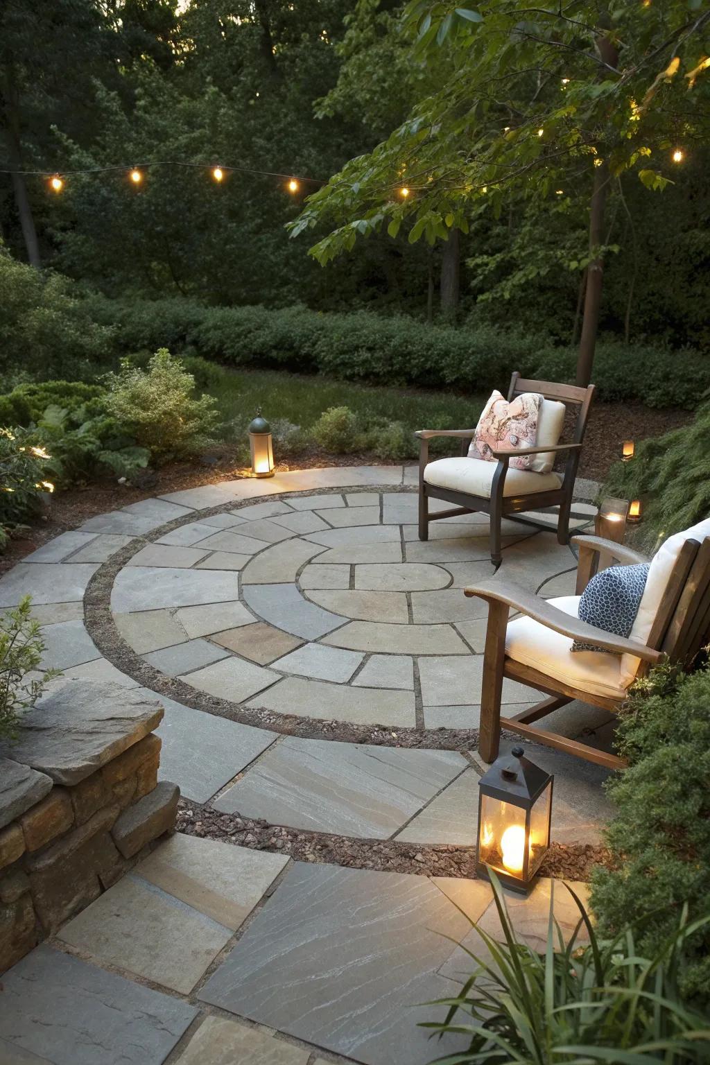 Escape to your private haven with this exquisitely crafted sunken patio.