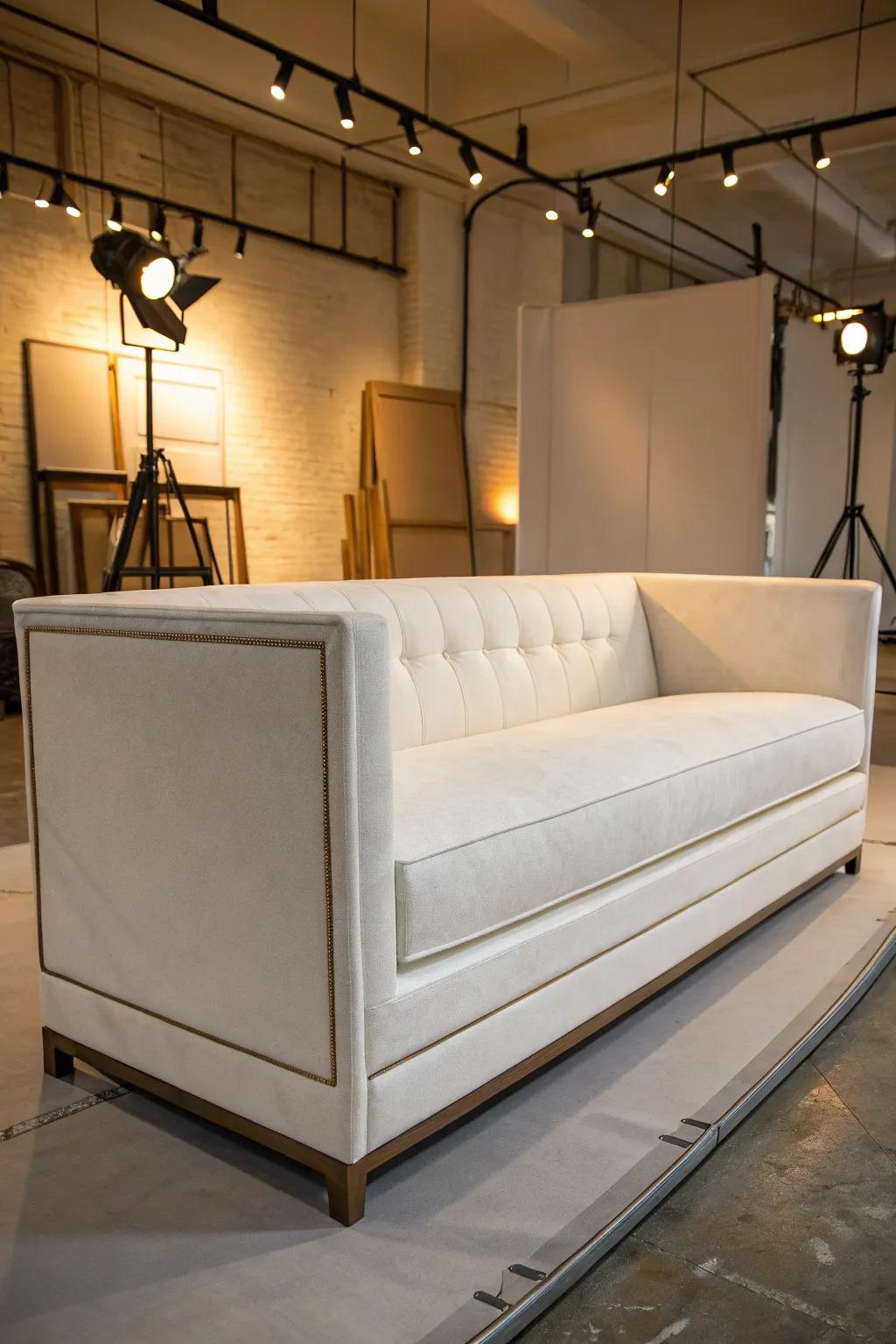 Elevate your space with a sculptural drywall sofa frame—where modern design meets artisanal craftsmanship.