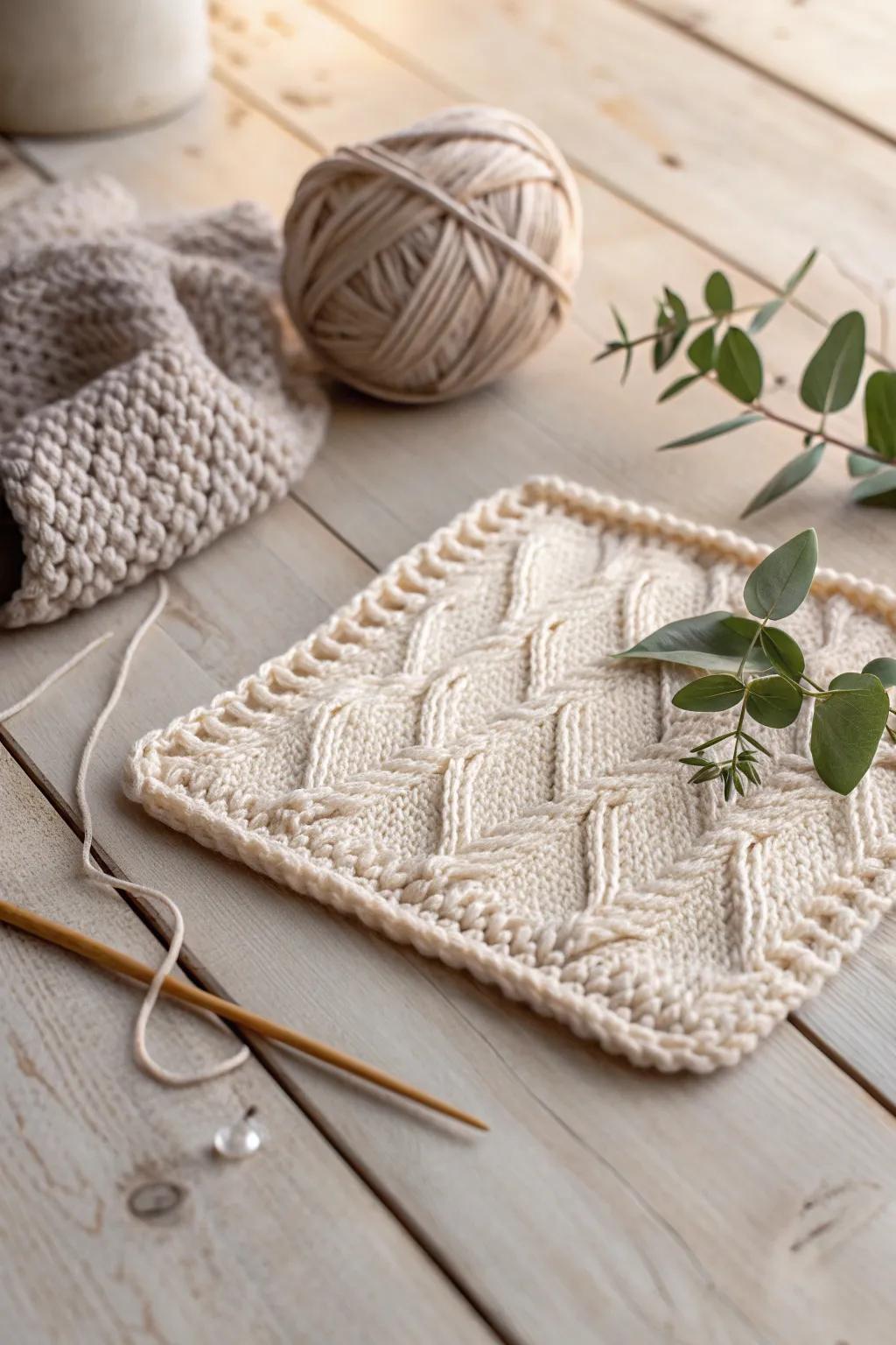 Crafting Calm: Discover the joy of creating beautiful, handmade dishcloths that blend simplicity and elegance. Perfect for a serene crafting session. 🌿🧶