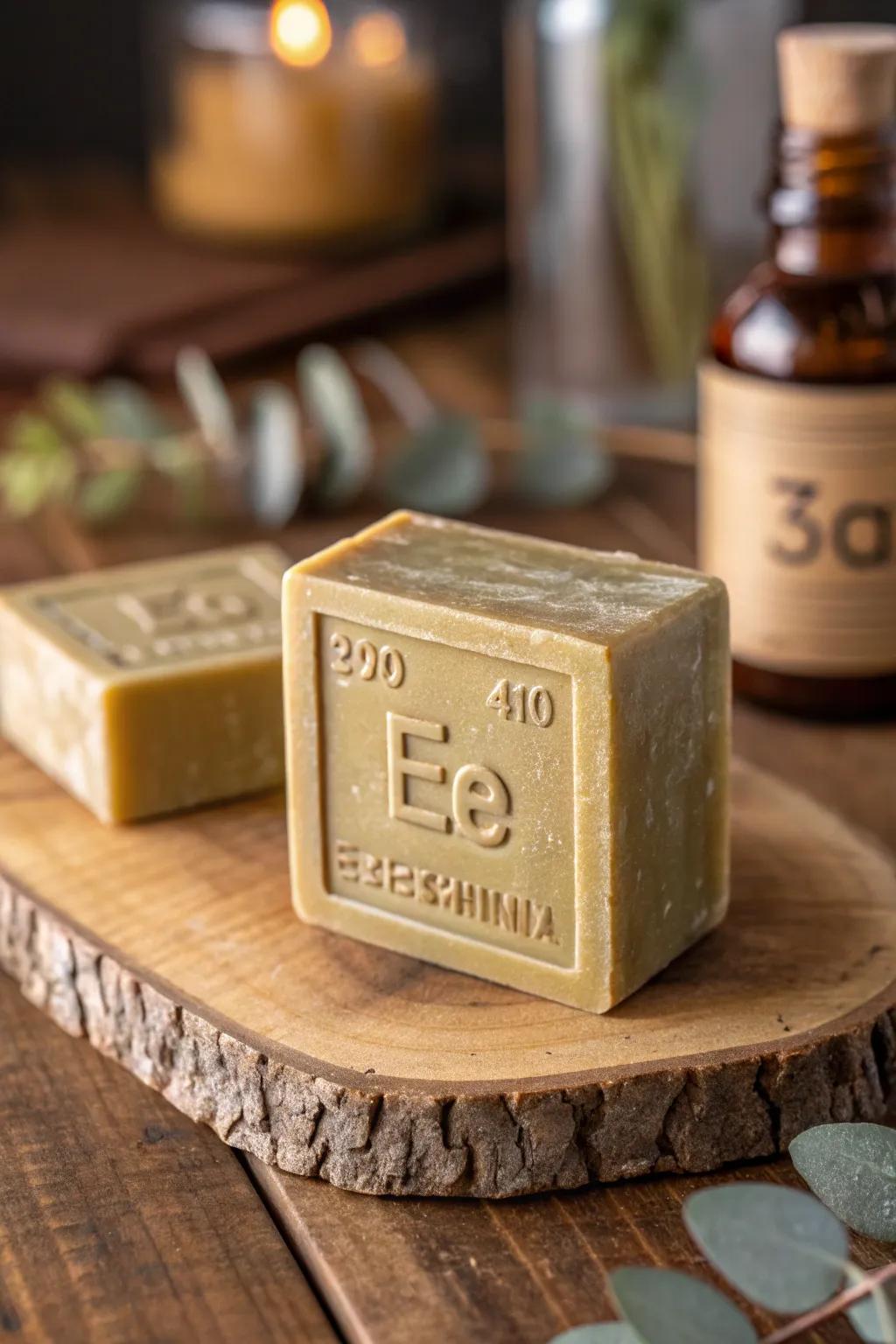 Elevate your bathroom decor with handcrafted element-inspired soap bars—a perfect blend of science and artistry.