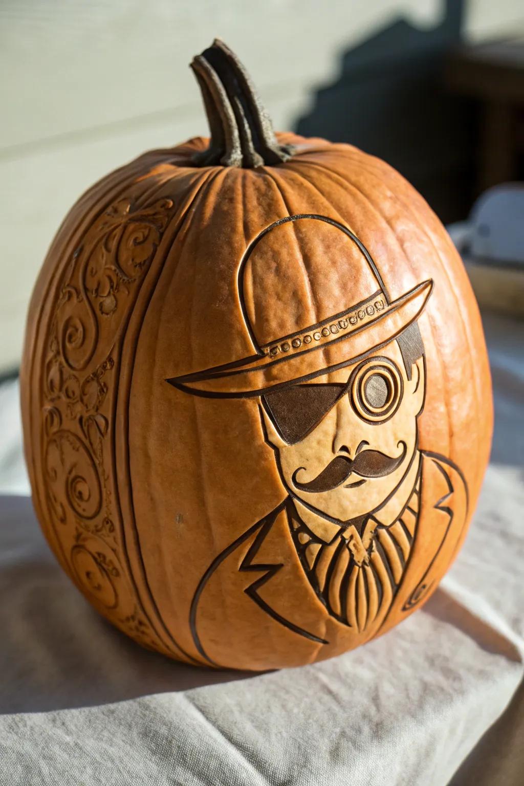 Elevate your pumpkin carving game with a touch of sophistication and surprise.