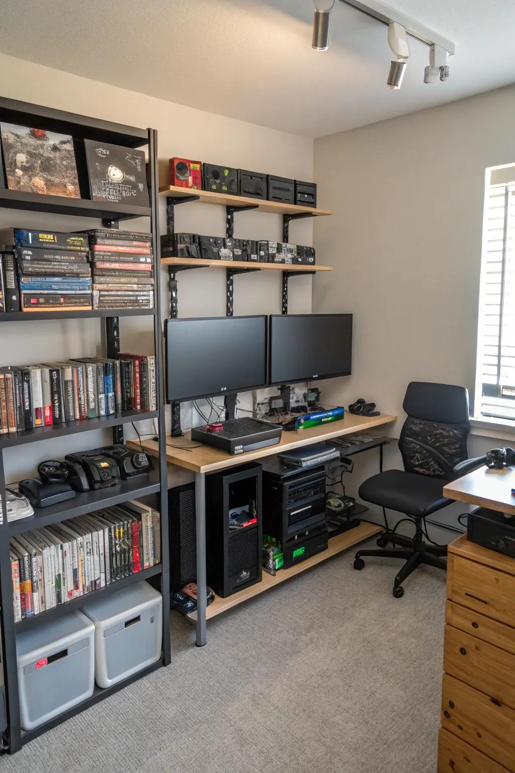 Optimize your space with wall-mounted accessories.