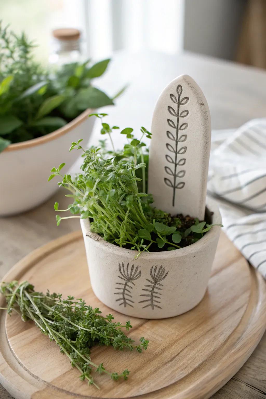 Elevate your garden with eco-friendly, handcrafted herb markers that blend functionality with minimalist beauty.