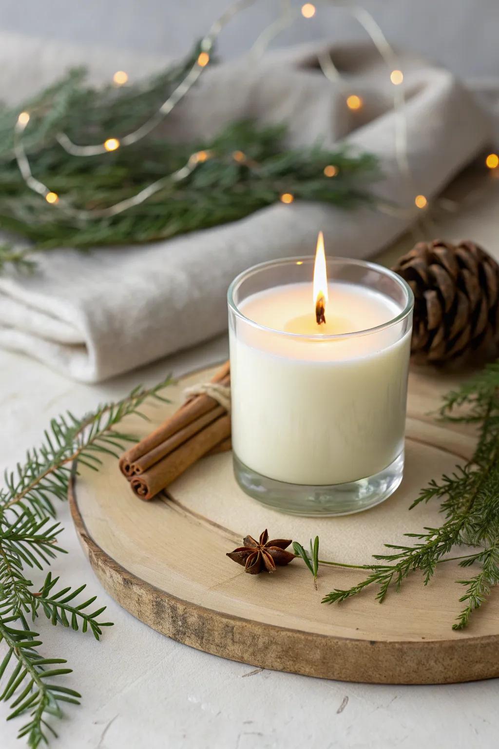 Embrace the cozy season with a hint of cinnamon warmth.