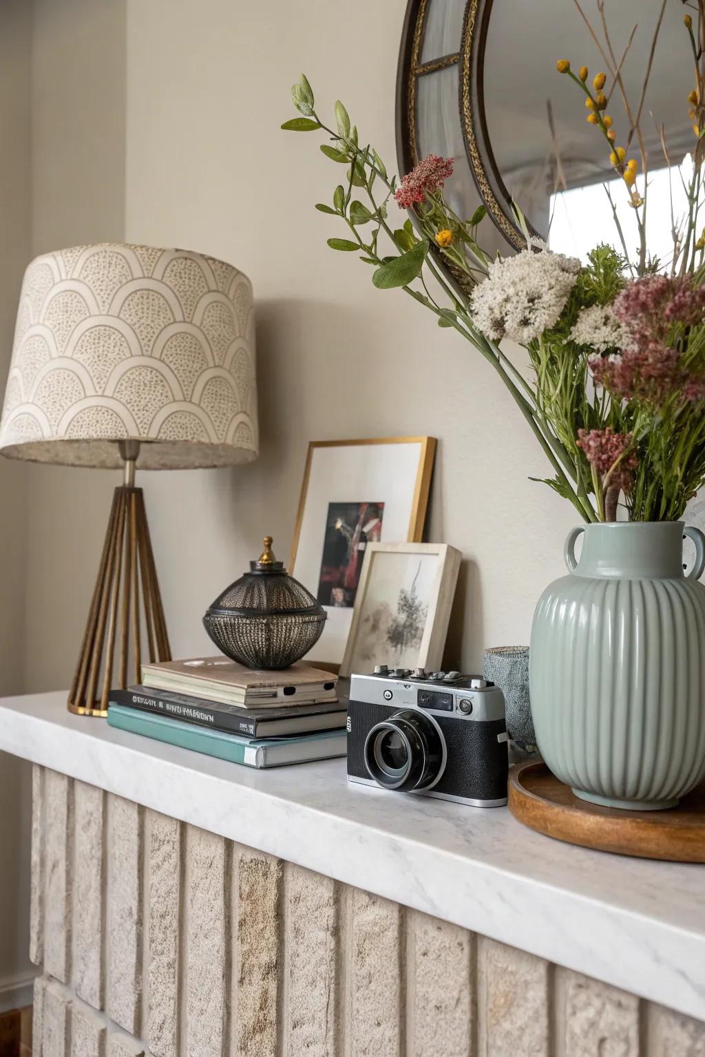 Create a unique look by mixing different decor styles.